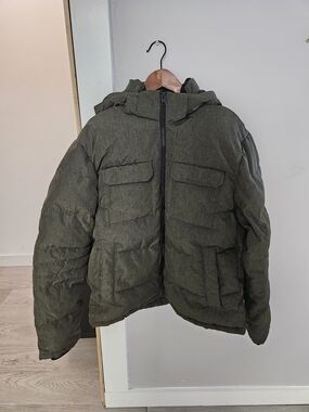 Jack & Jones Olive Green Quilted Jacket